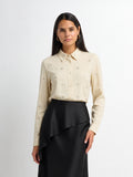 Embellished Blouse-Cream
