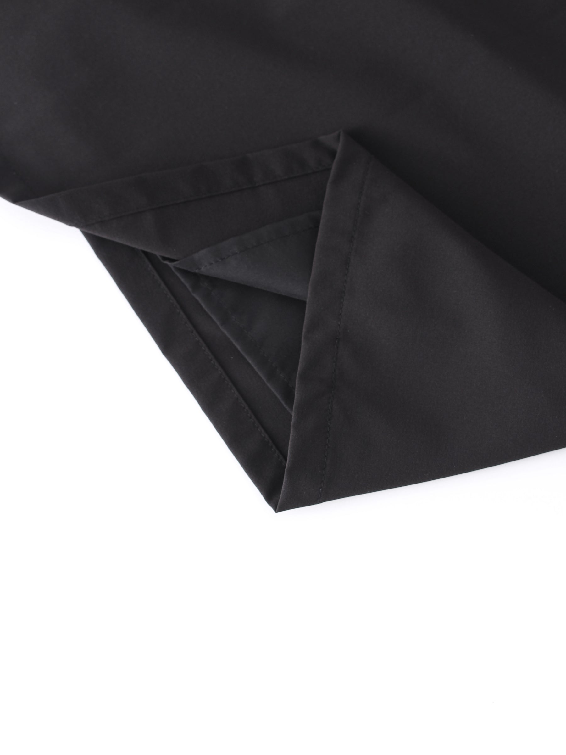 Pintuck Pocket Skirt-Black