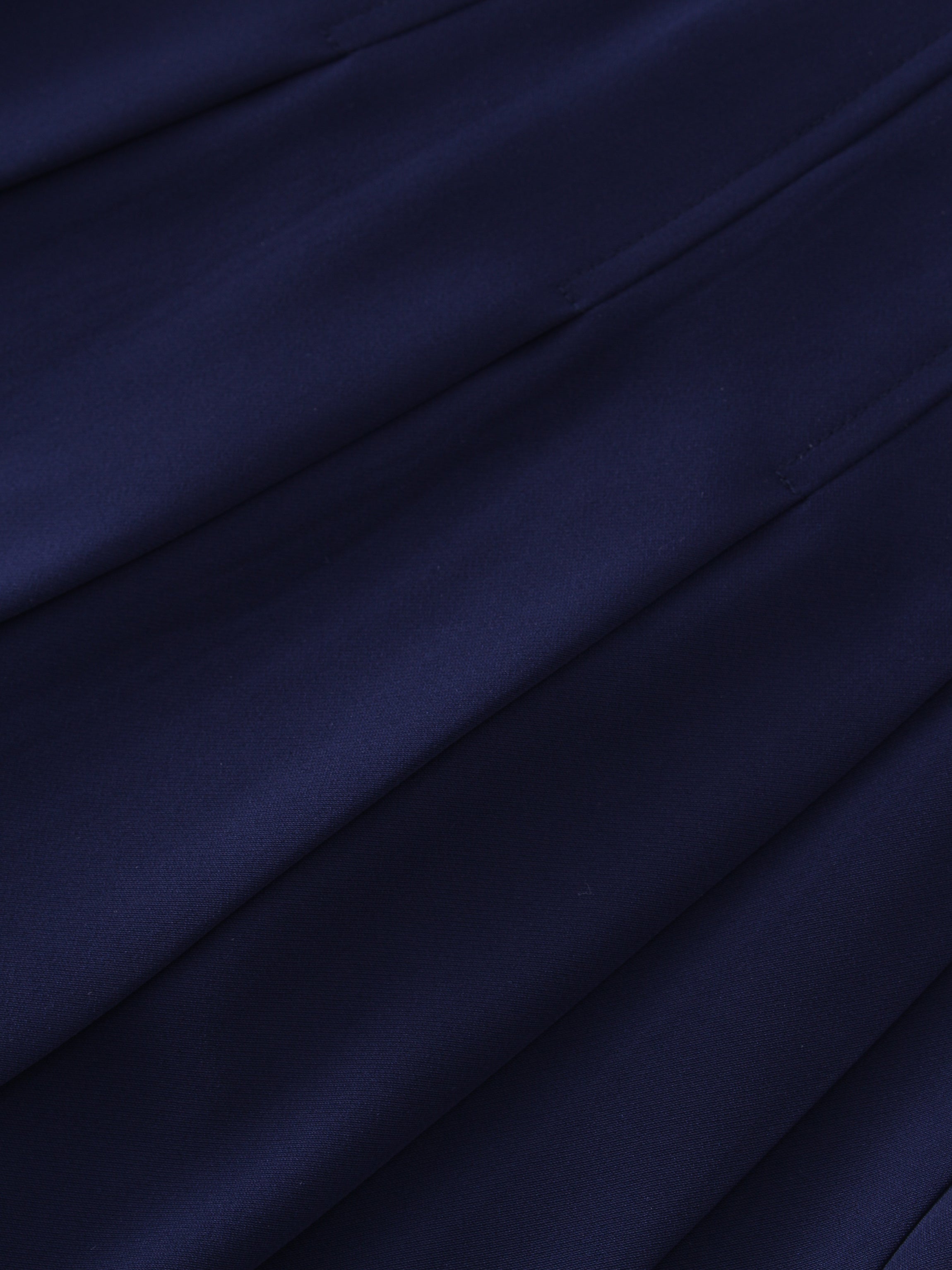 Yoke Pleated Skirt 37&quot;-Navy