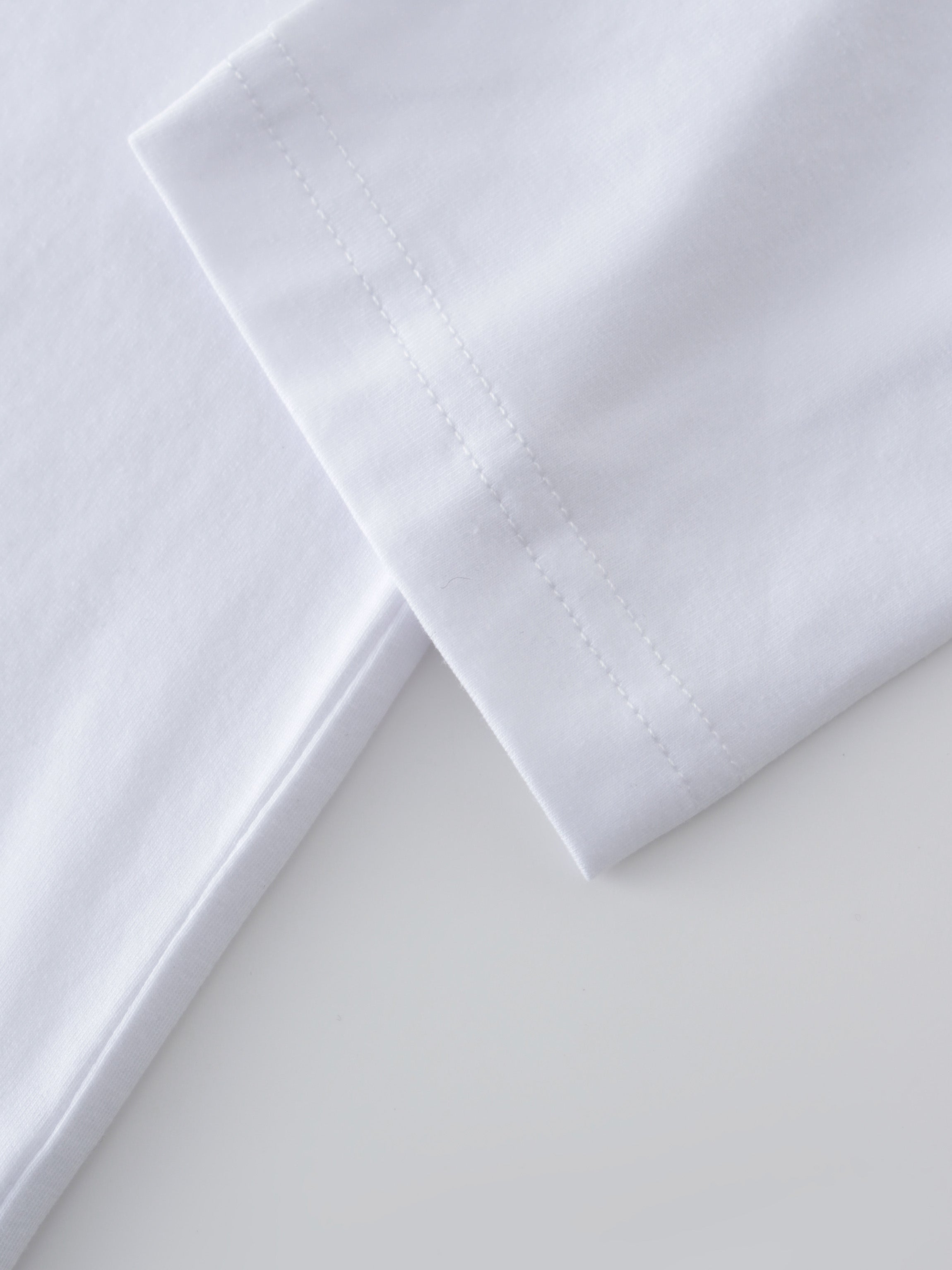 HENLEY DRAWSTRING TEE-WHITE