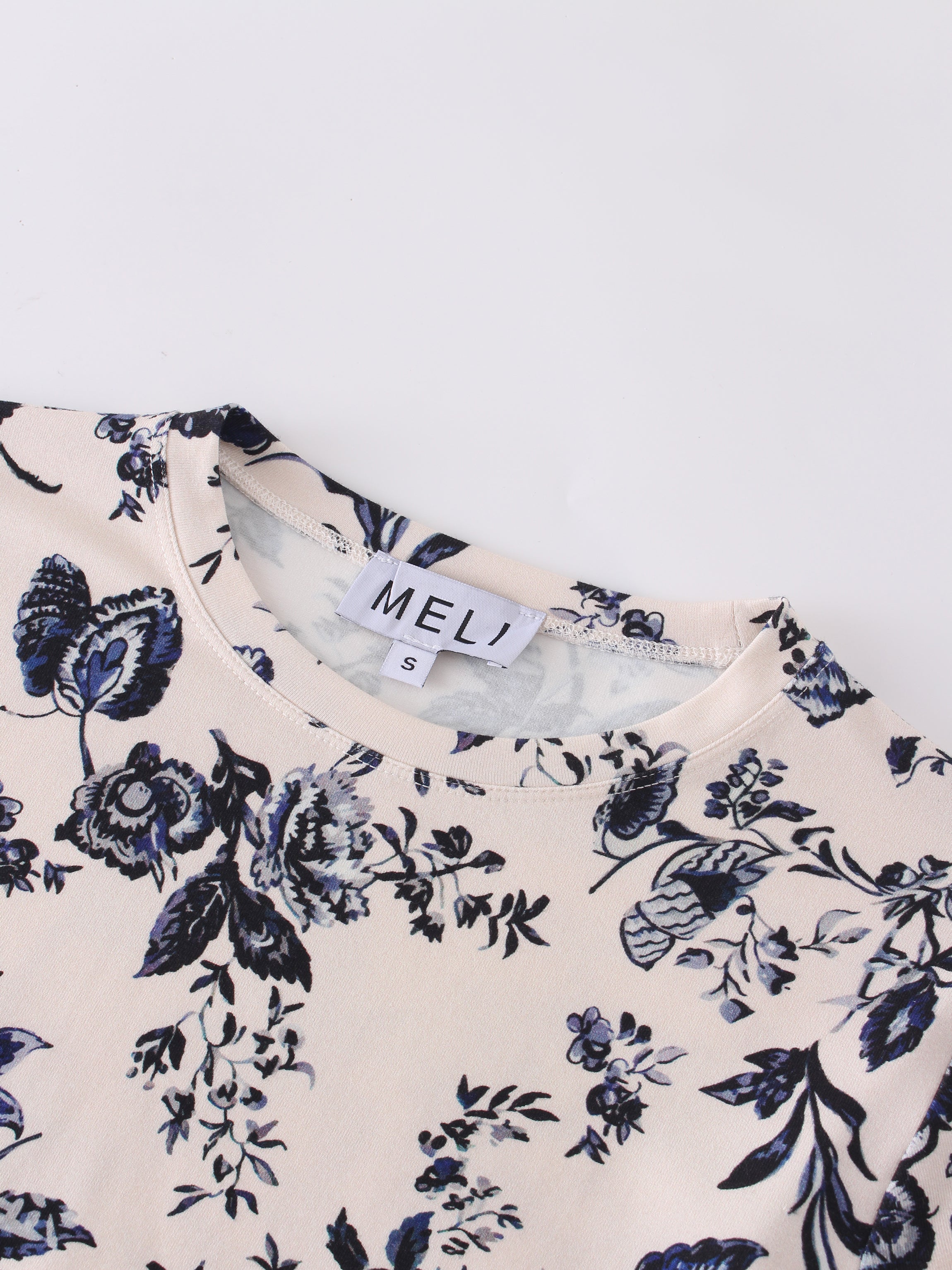 Printed Modal Tee-Vintage Toile