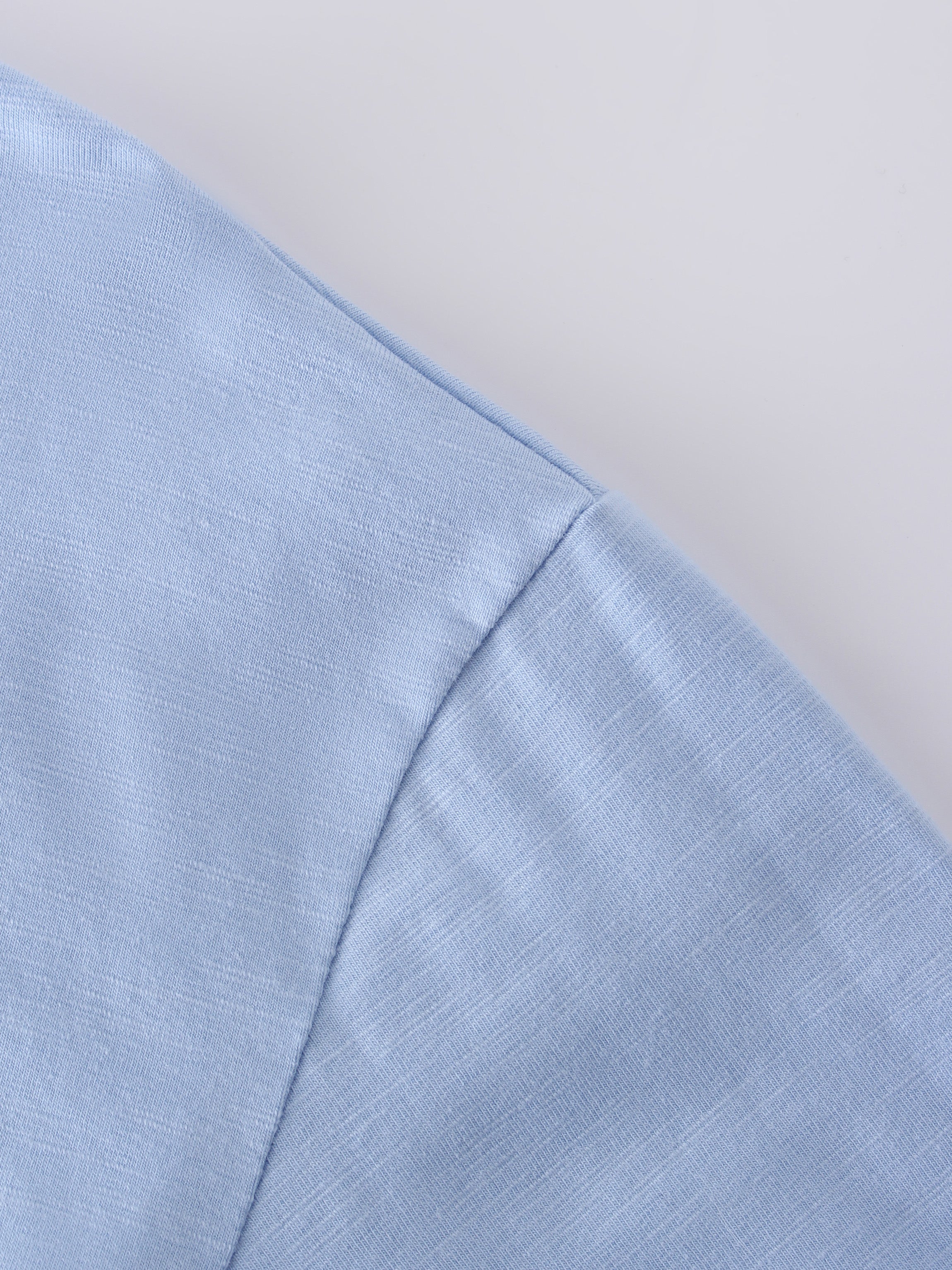 COLLAR TEE-LIGHT BLUE