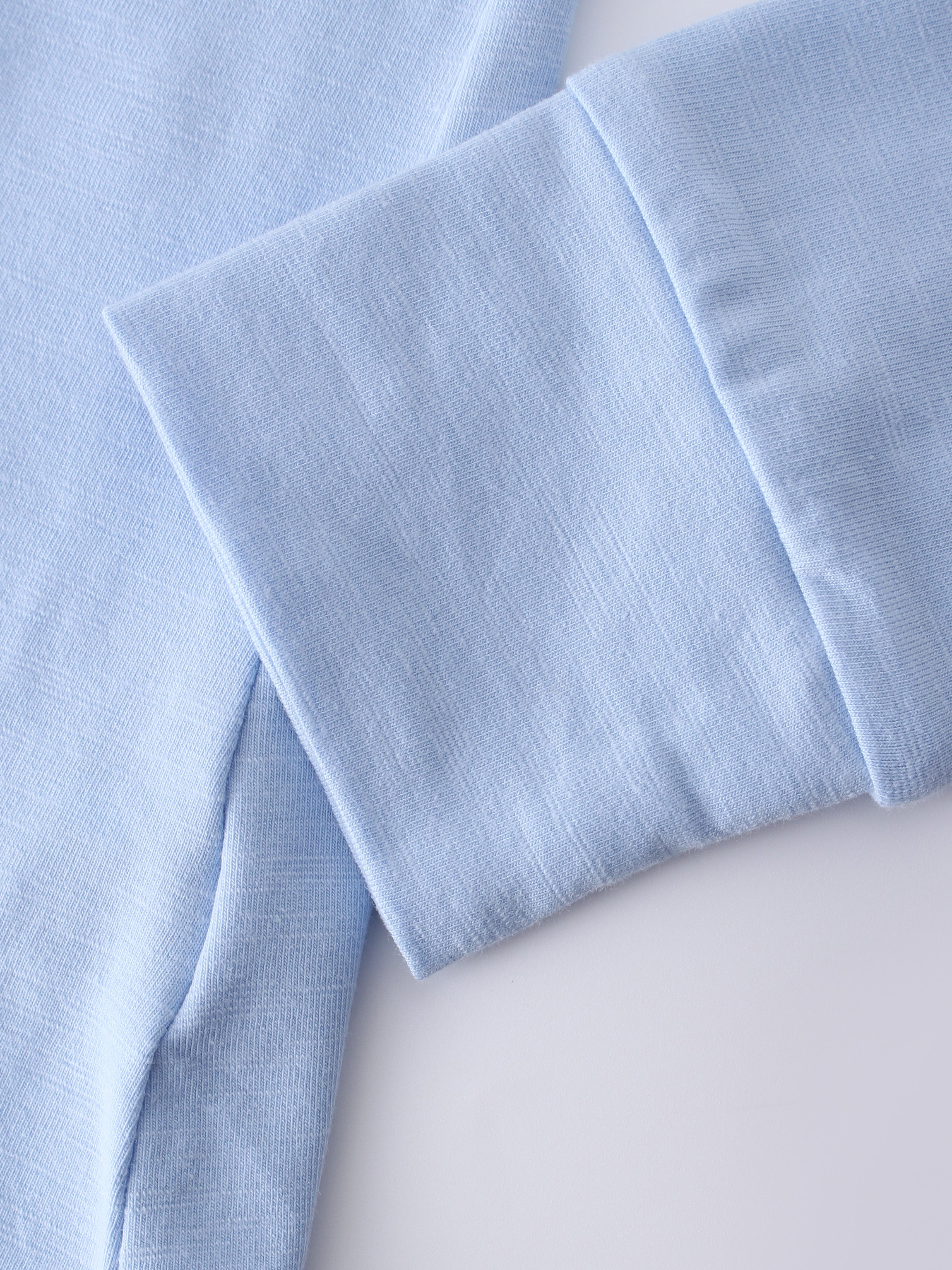 COLLAR TEE-LIGHT BLUE