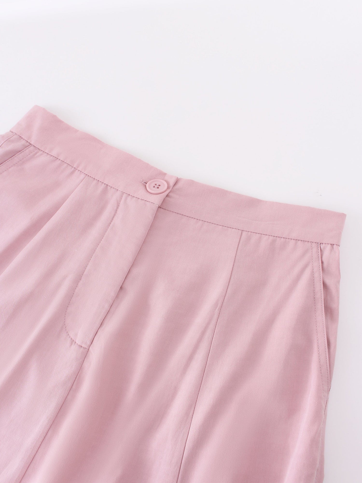 A-Line Seamed Skirt-Dusty Rose