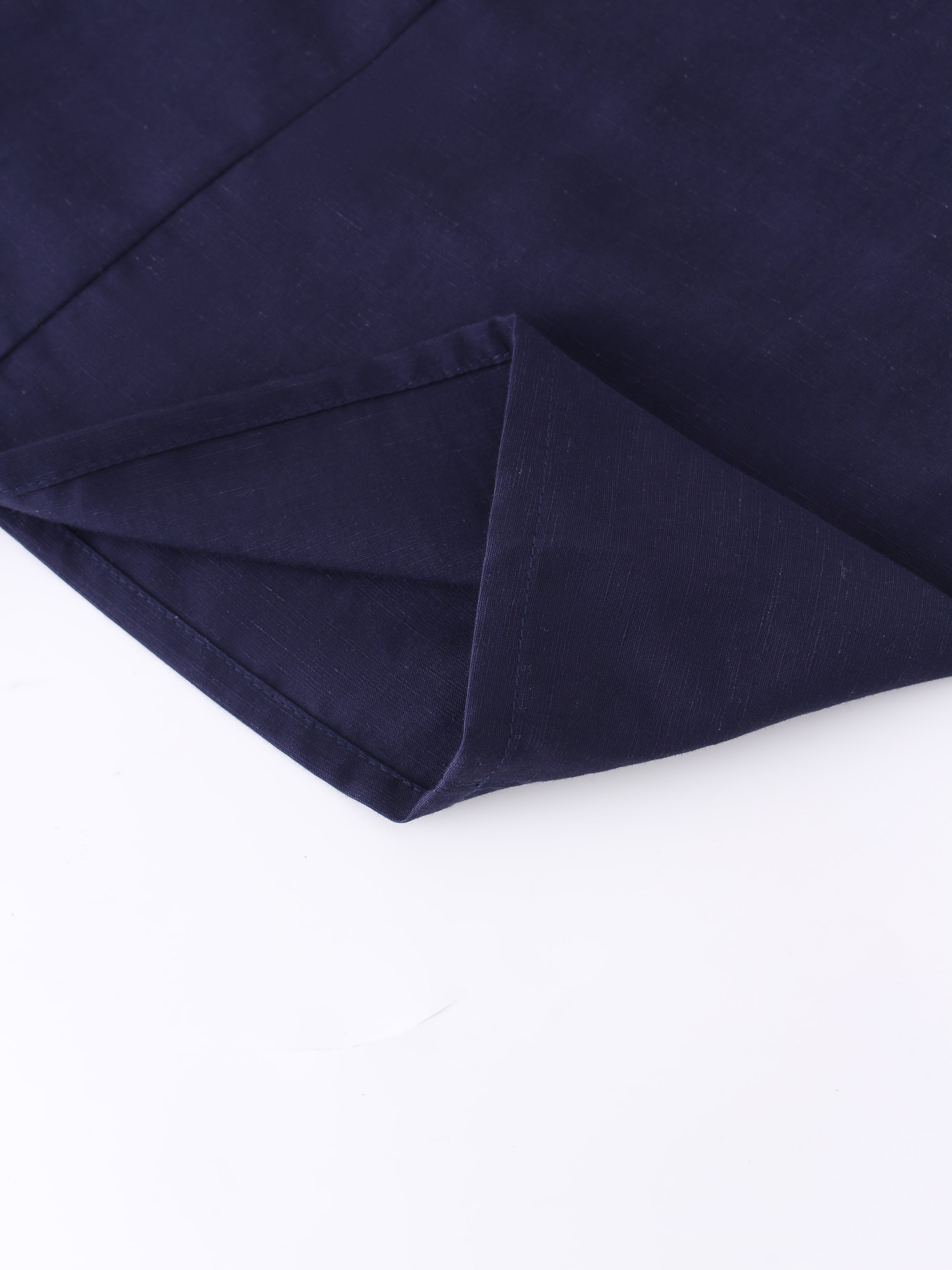 A-Line Seamed Skirt-Navy