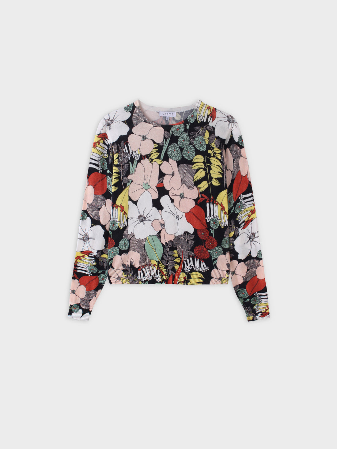 Printed Sweater-Bold Floral