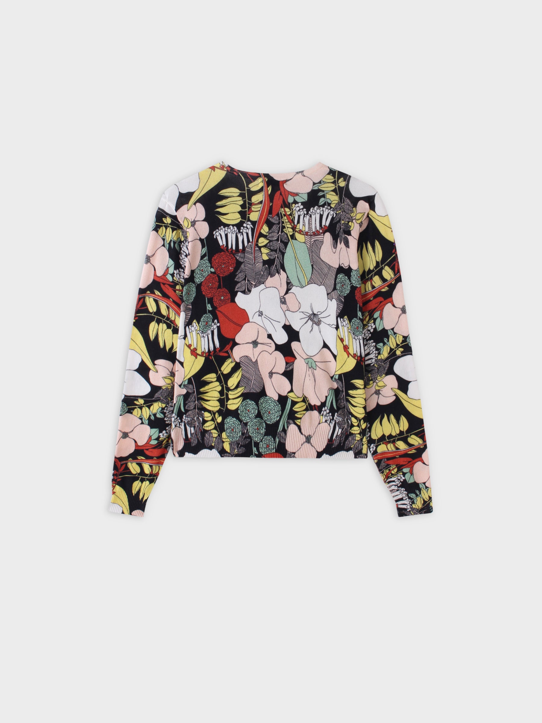 Printed Sweater-Bold Floral
