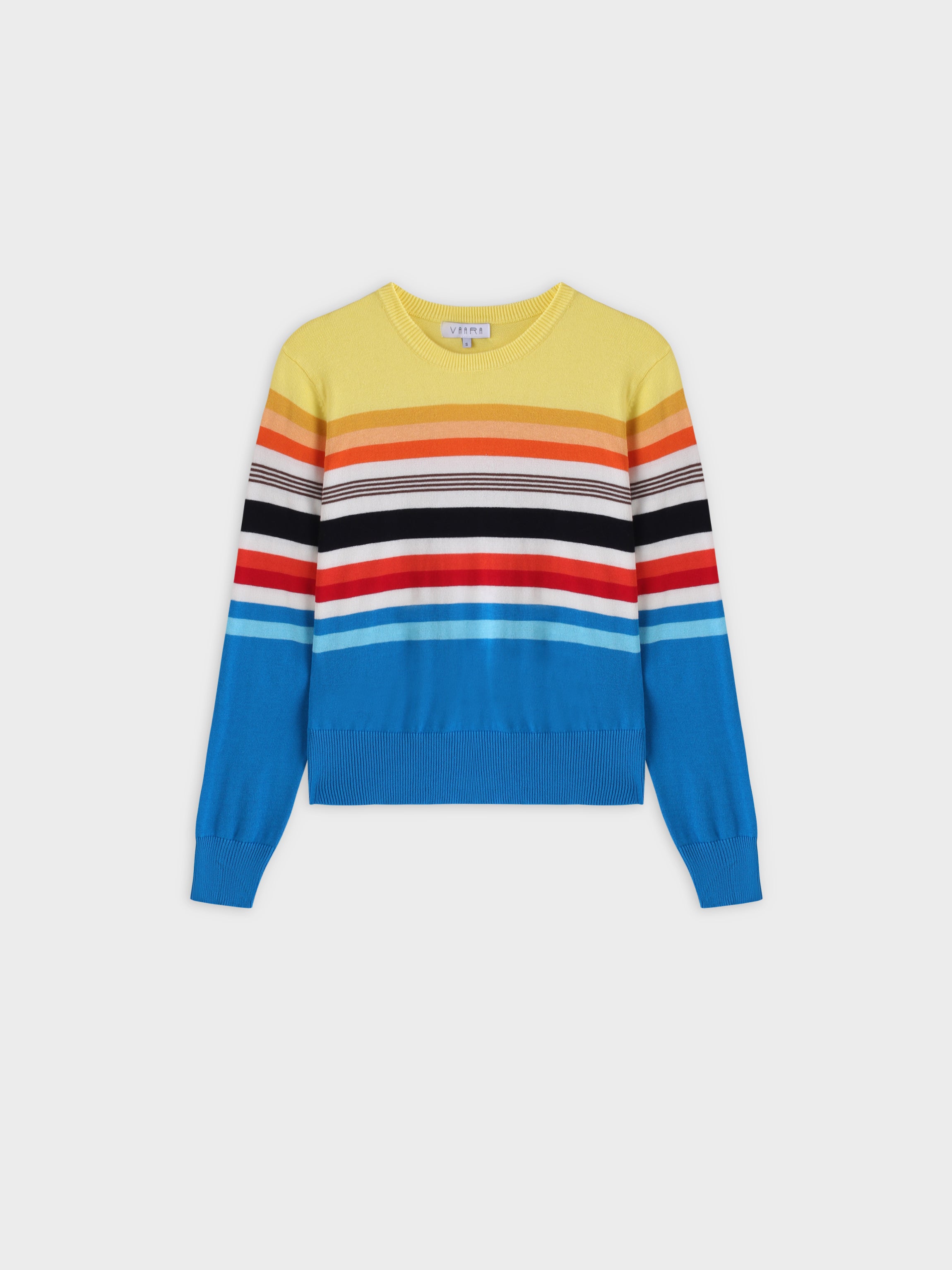 Printed Sweater-Bright Stripes