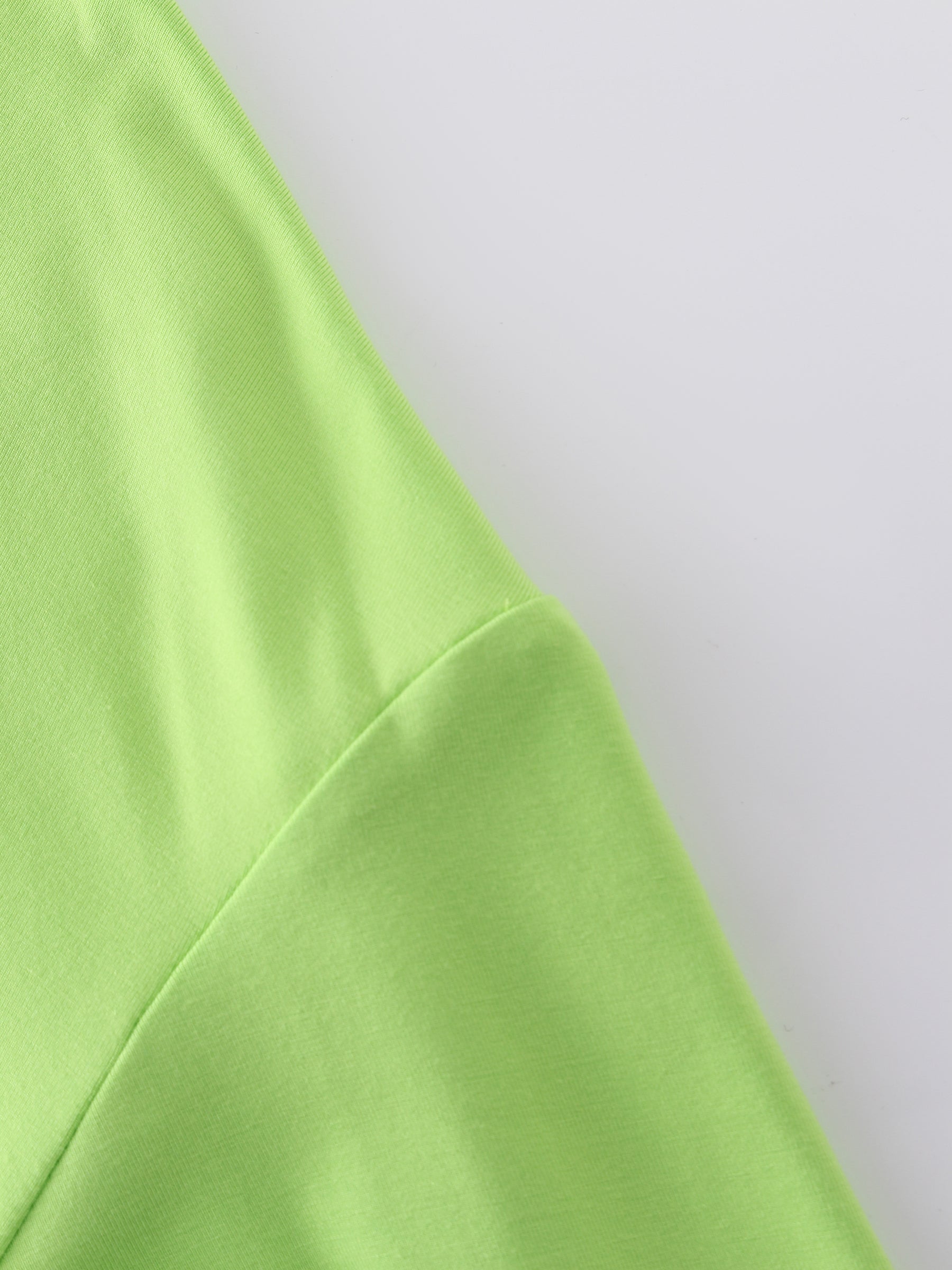 Cropped Tee-Lime Green