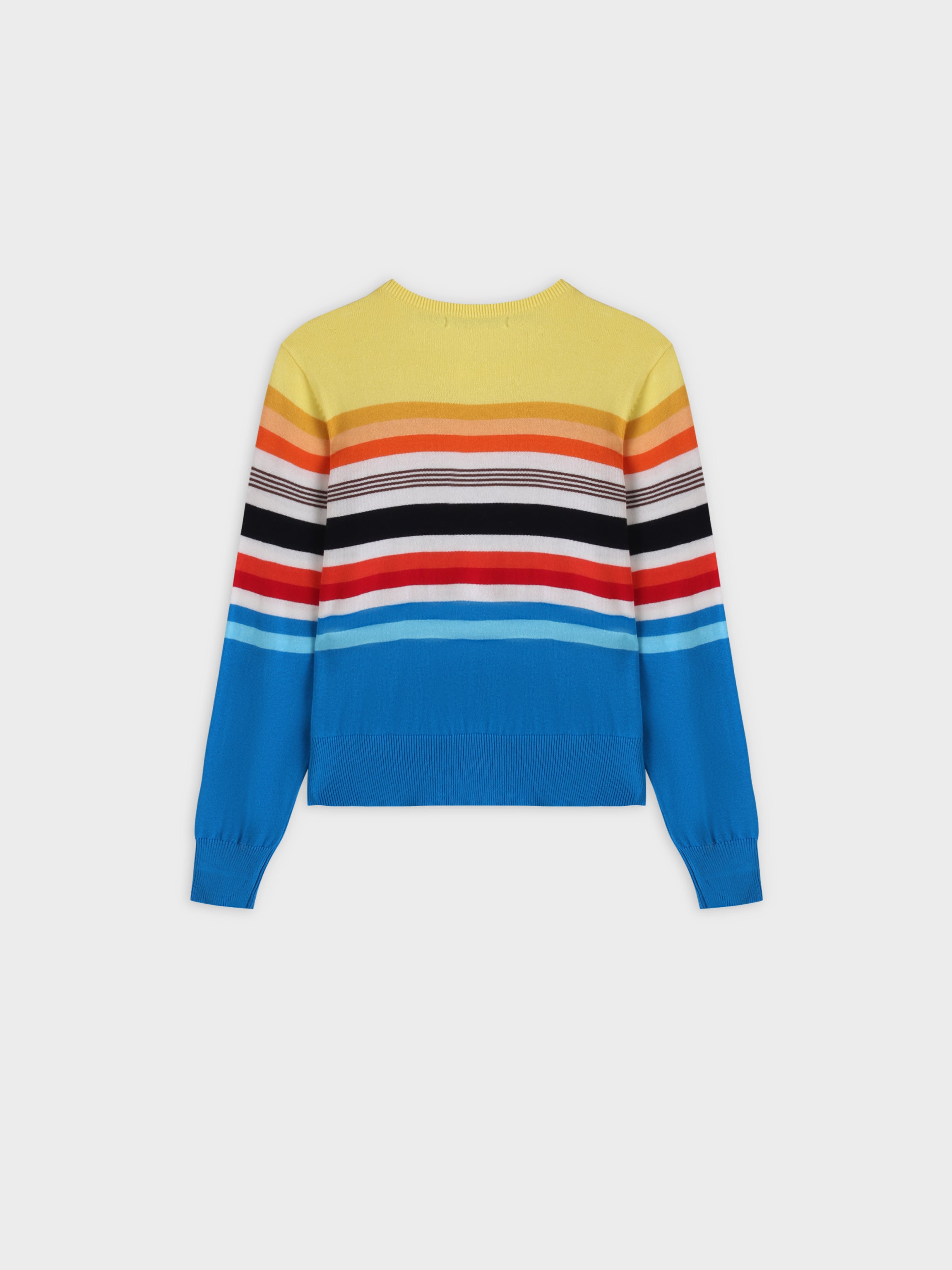 Printed Sweater-Bright Stripes