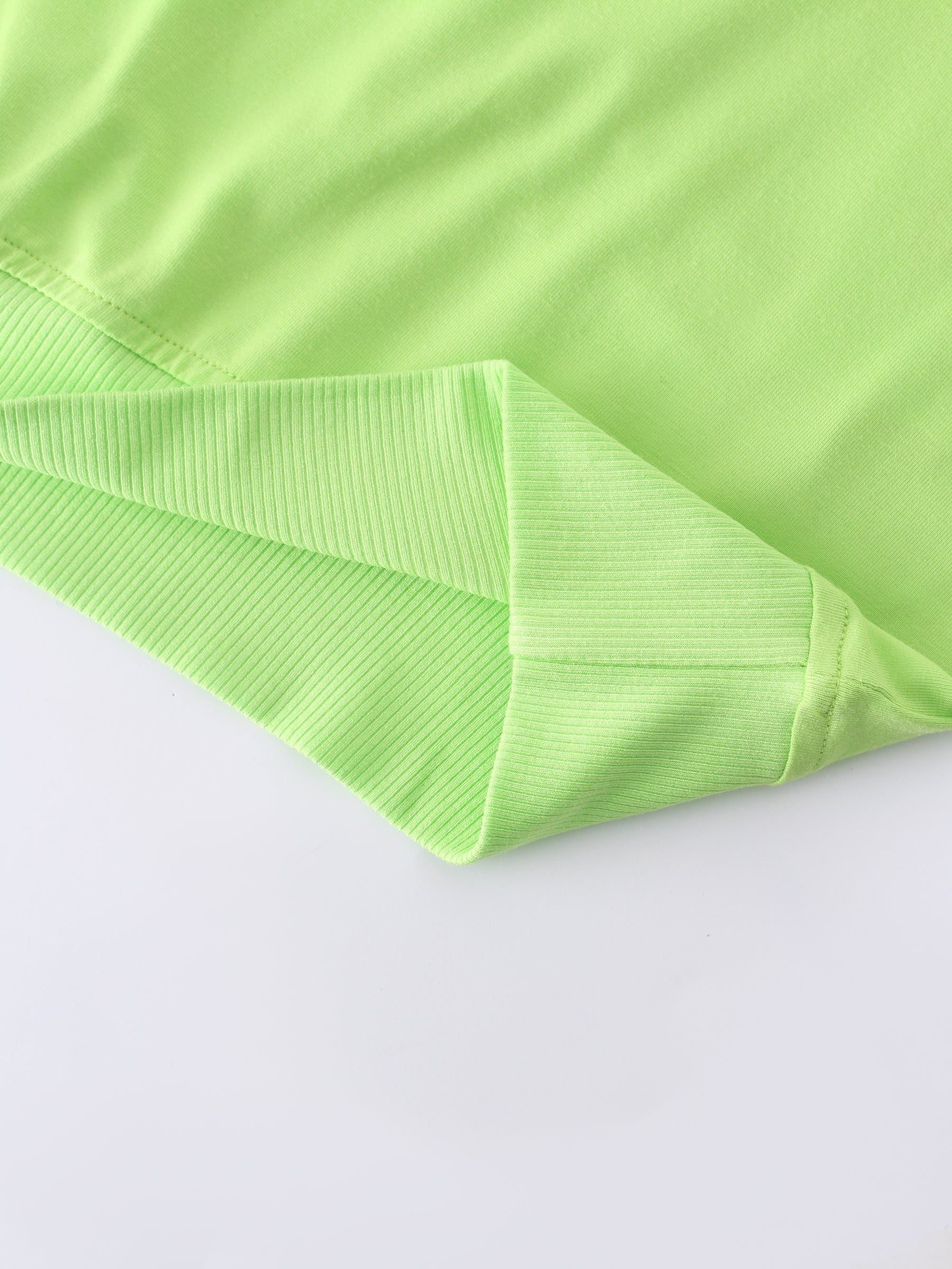 Cropped Tee-Lime Green
