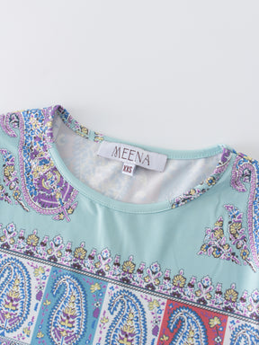 MIX FLORAL TEE-PAISLEY
