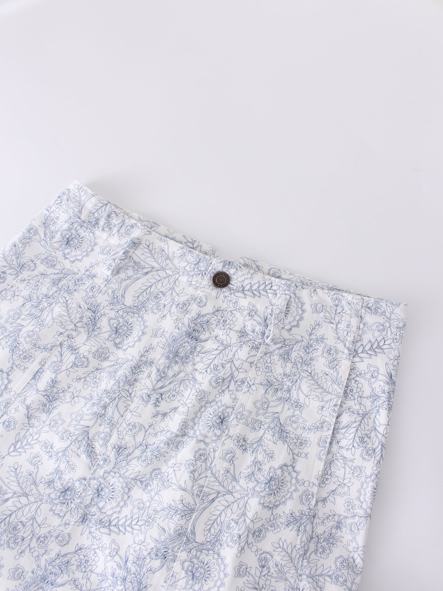 white summer denim skirt