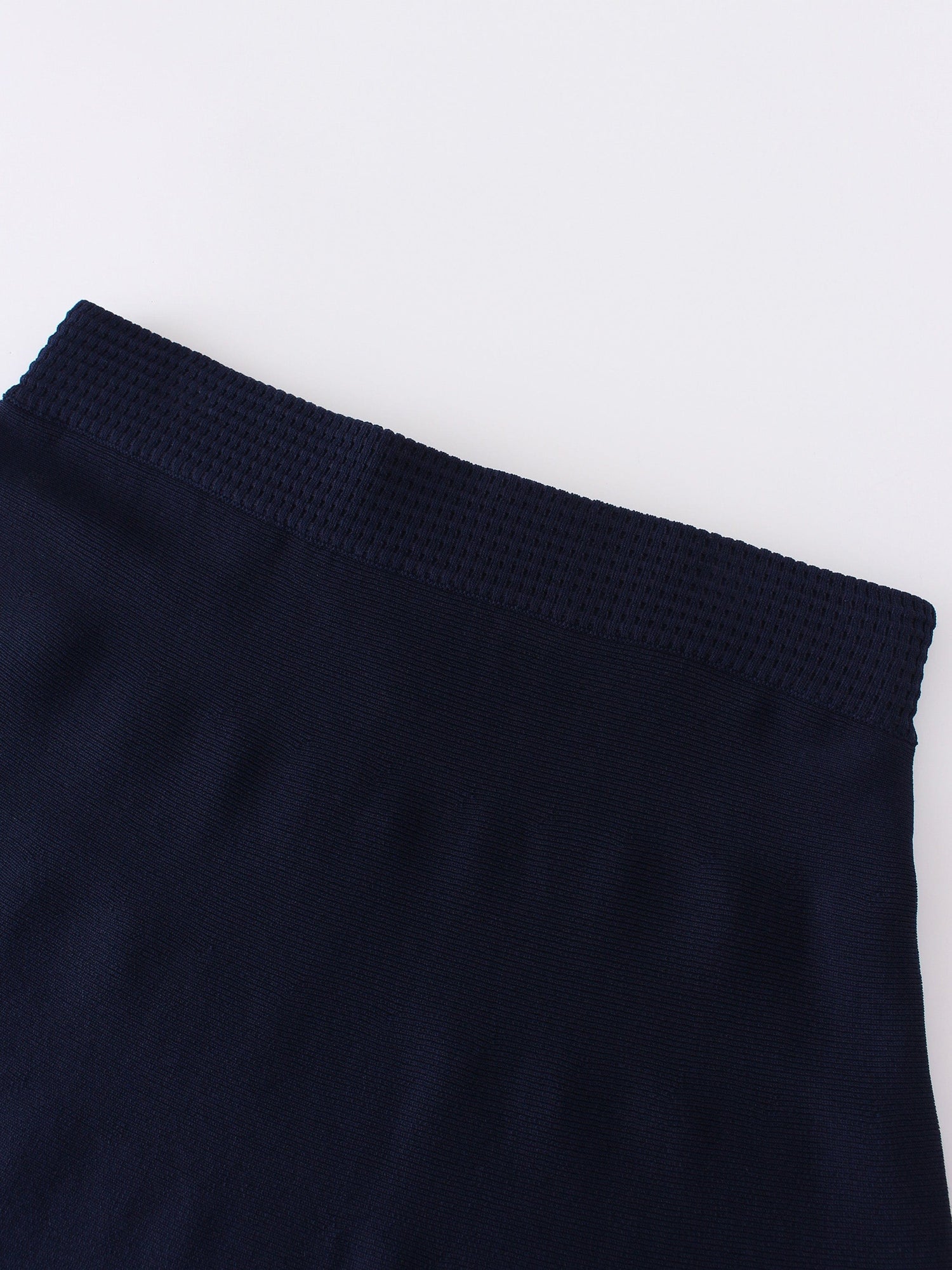 A LINE KNIT SKIRT 26&quot;-NAVY