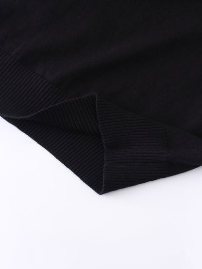 Basic Crew Sweater (LS) - Black
