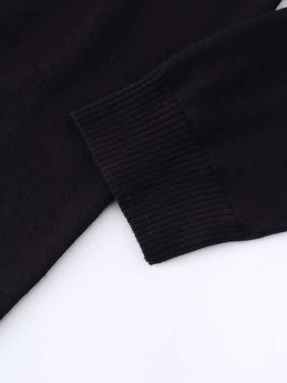Basic Crew Sweater (LS) - Black