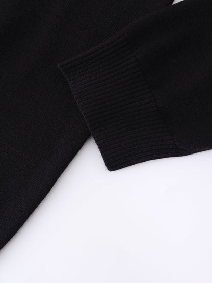 Basic Crew Sweater (LS) - Black