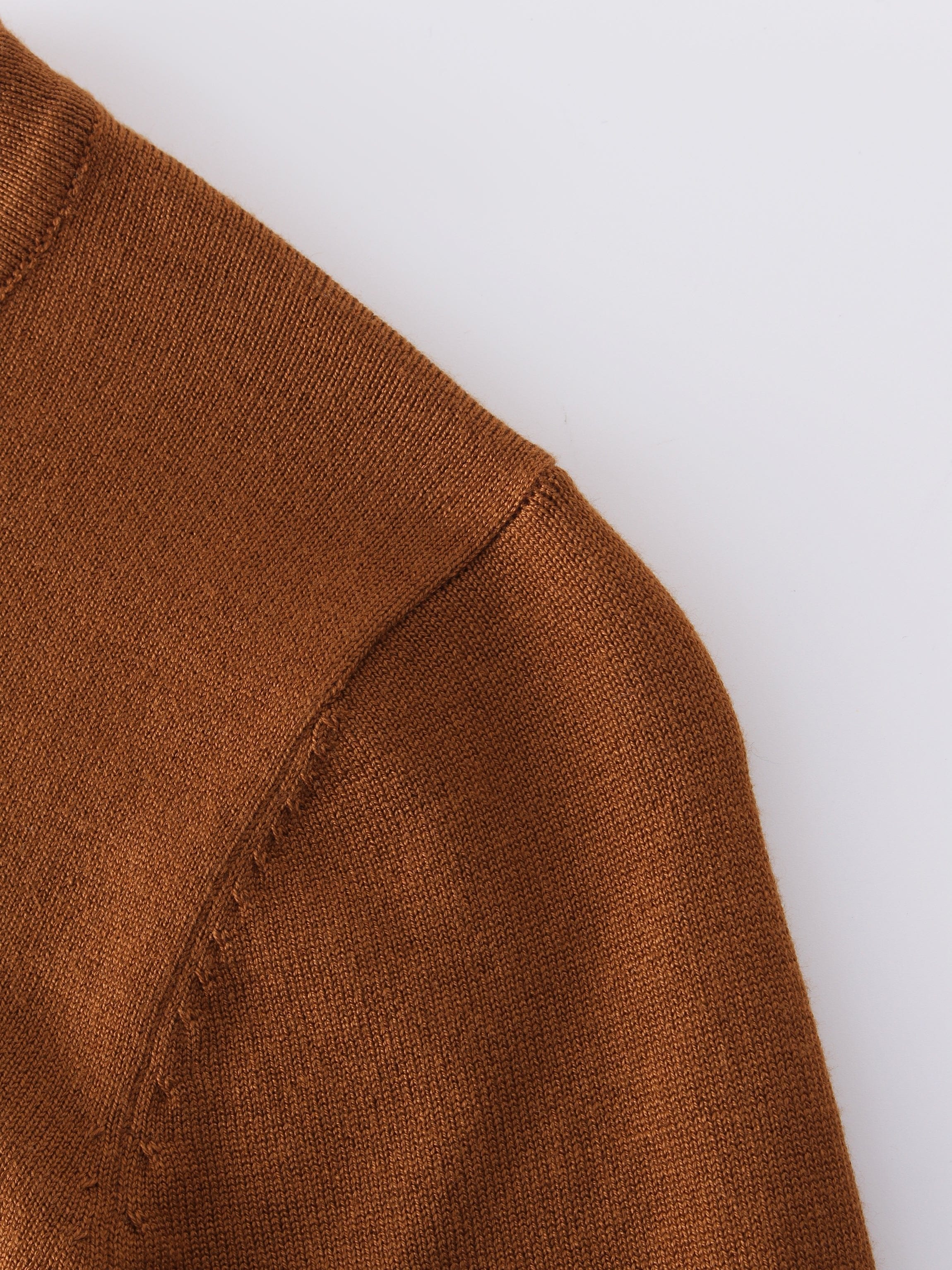 Basic Crew Sweater 3Q-Brown