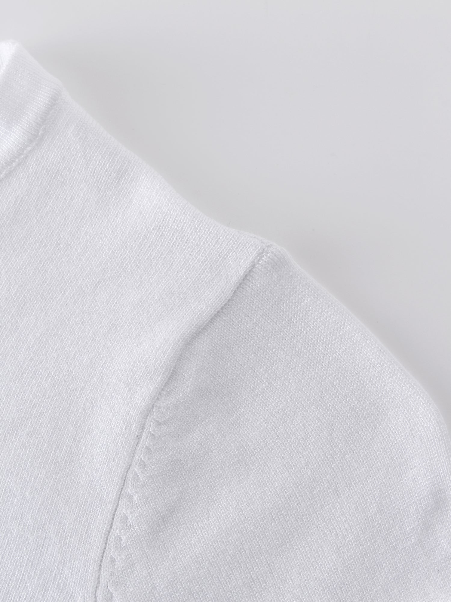 Basic Crew Sweater LS-White