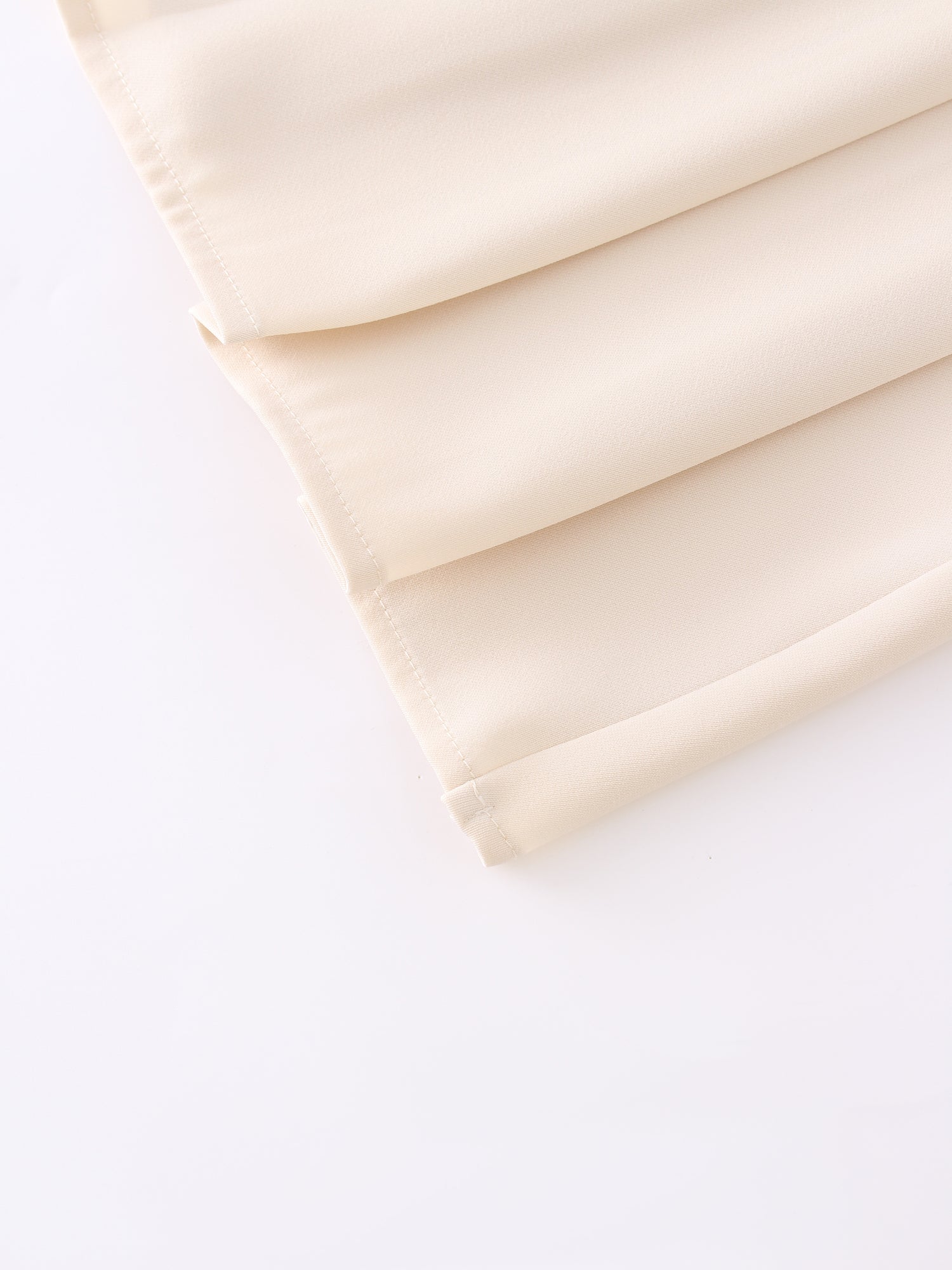 Yoke Pleated Skirt 37&quot;-Ivory