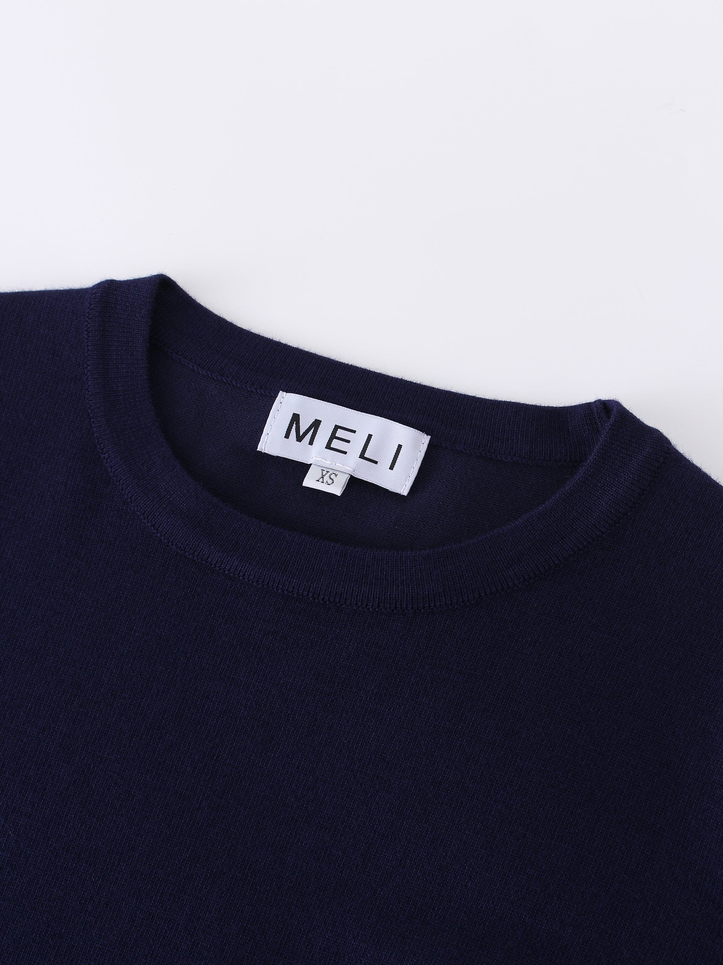 Basic Crew Sweater LS-Dark Navy