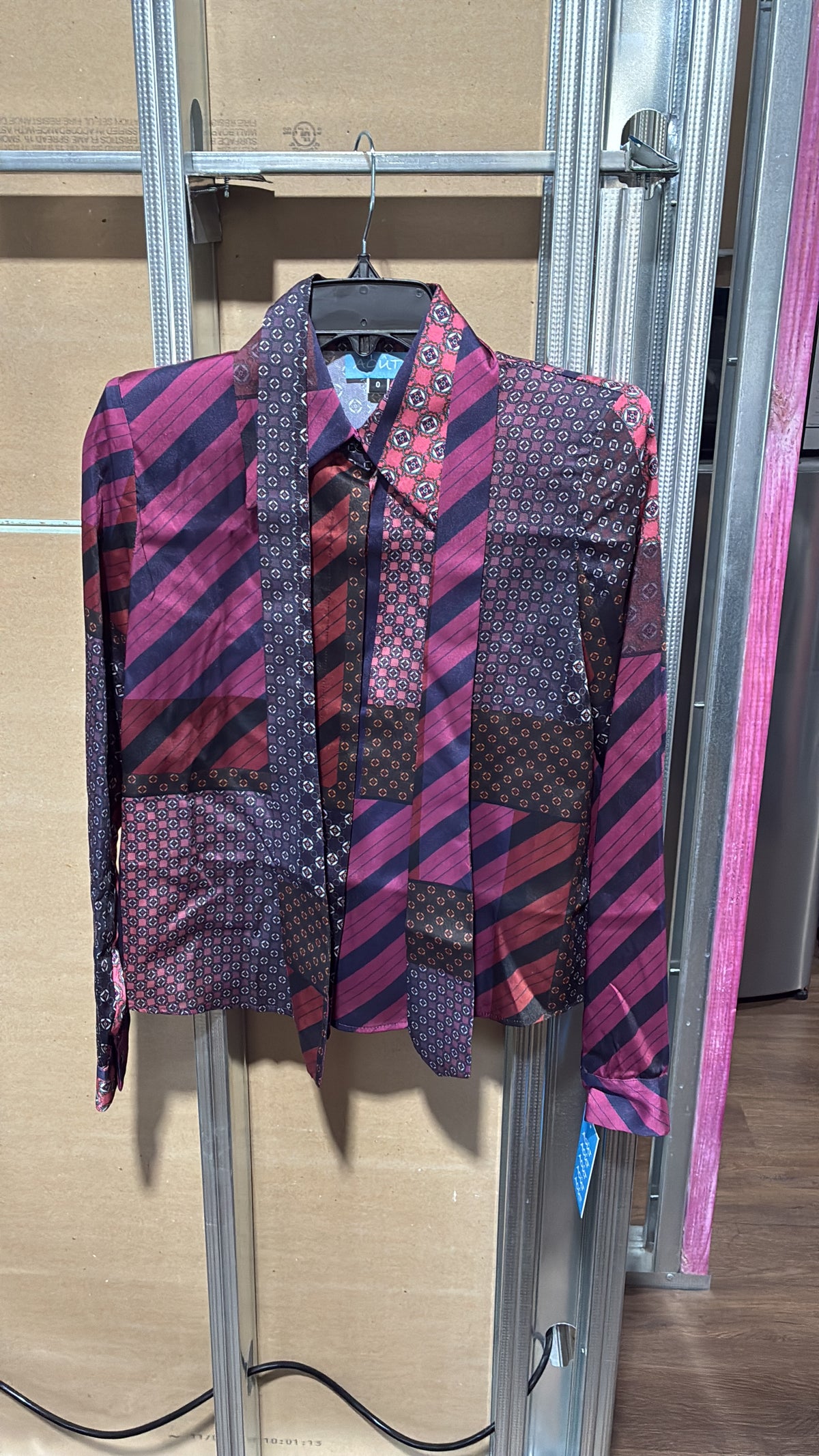 Violet Patchwork Blouse