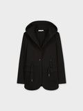 HOODED BLAZER-BLACK