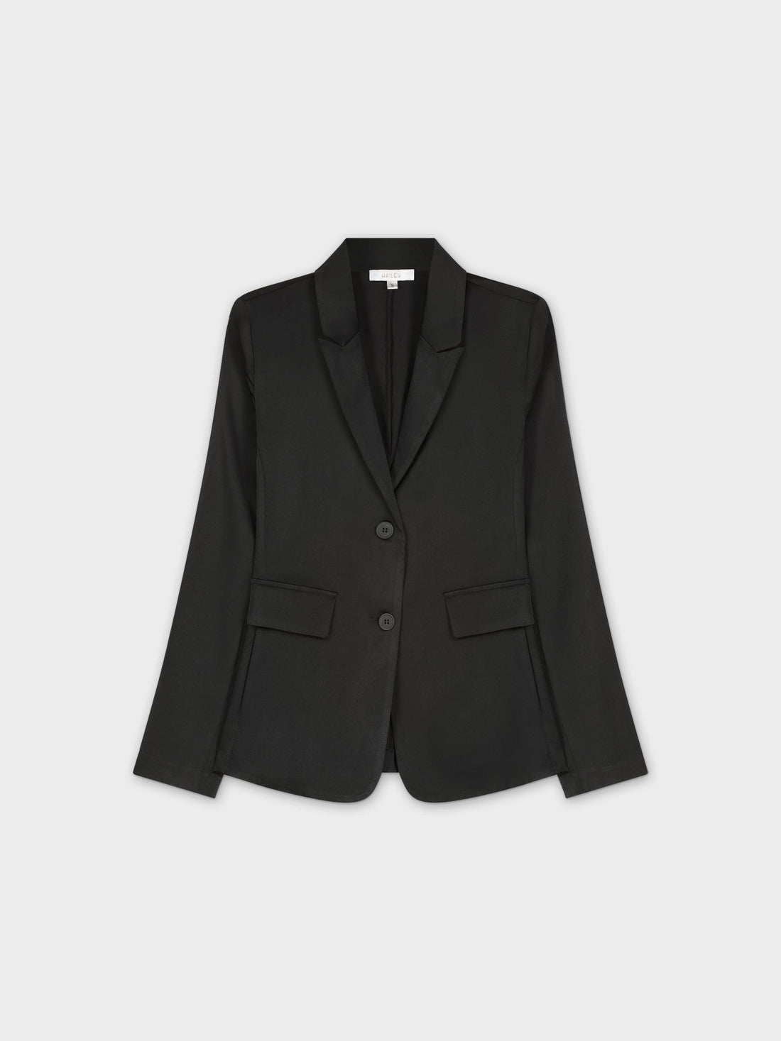 Satin Blazer-Black