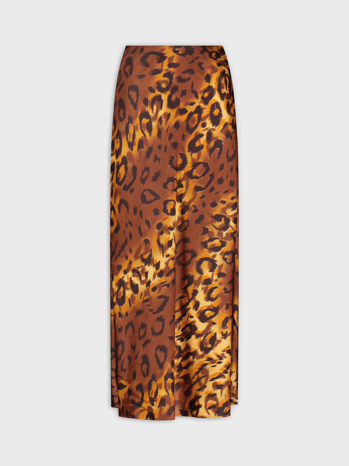 Falda lencero de satén-Ombre marrón