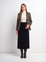 CHAINDETAIL CURDEROY SKIRT BLACK