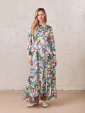 High Low Belted Dress-Garden