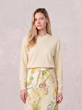 High V Lightweight Sweater-Butter Yellow