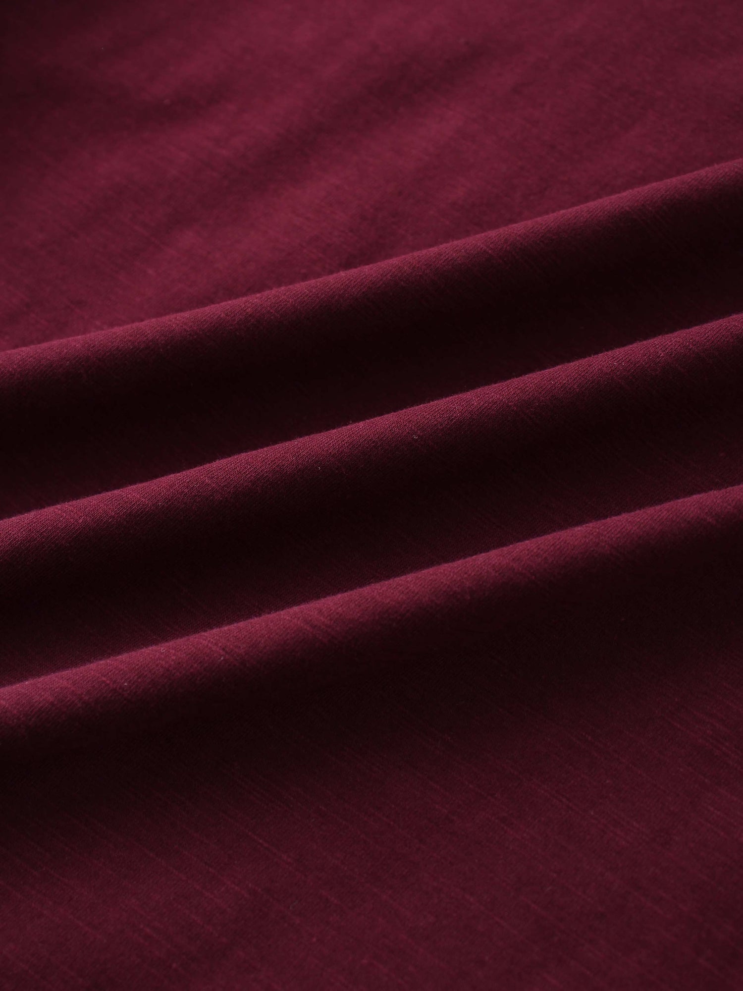 Crew Bomber Tee-Burgundy