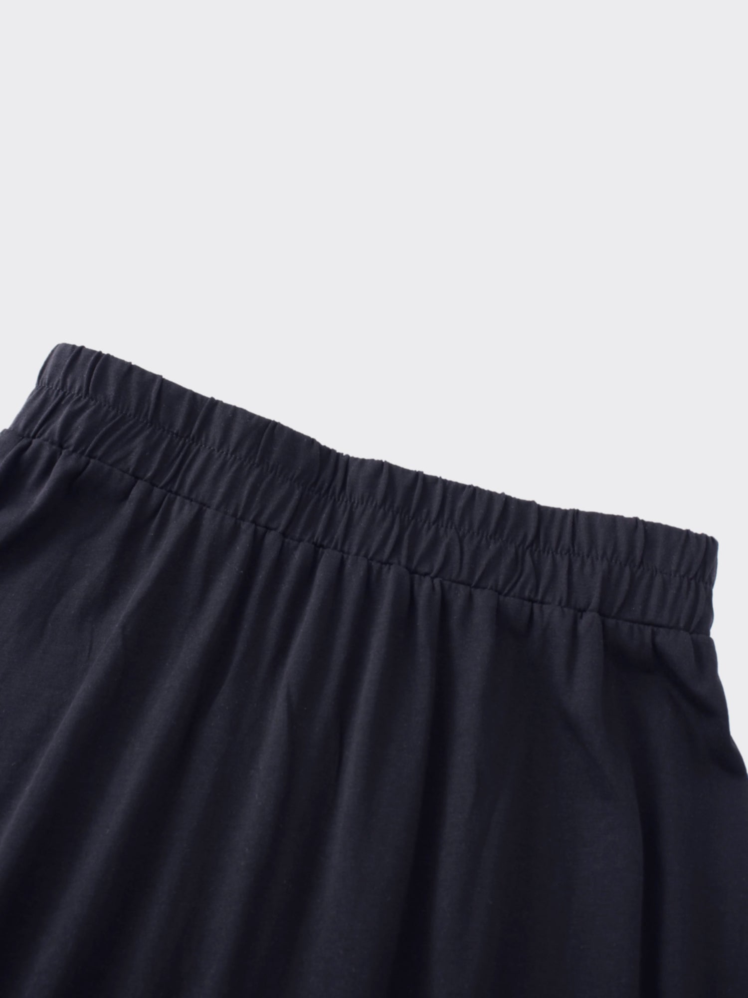 Elastic Waist T-Shirt Skirt-Navy