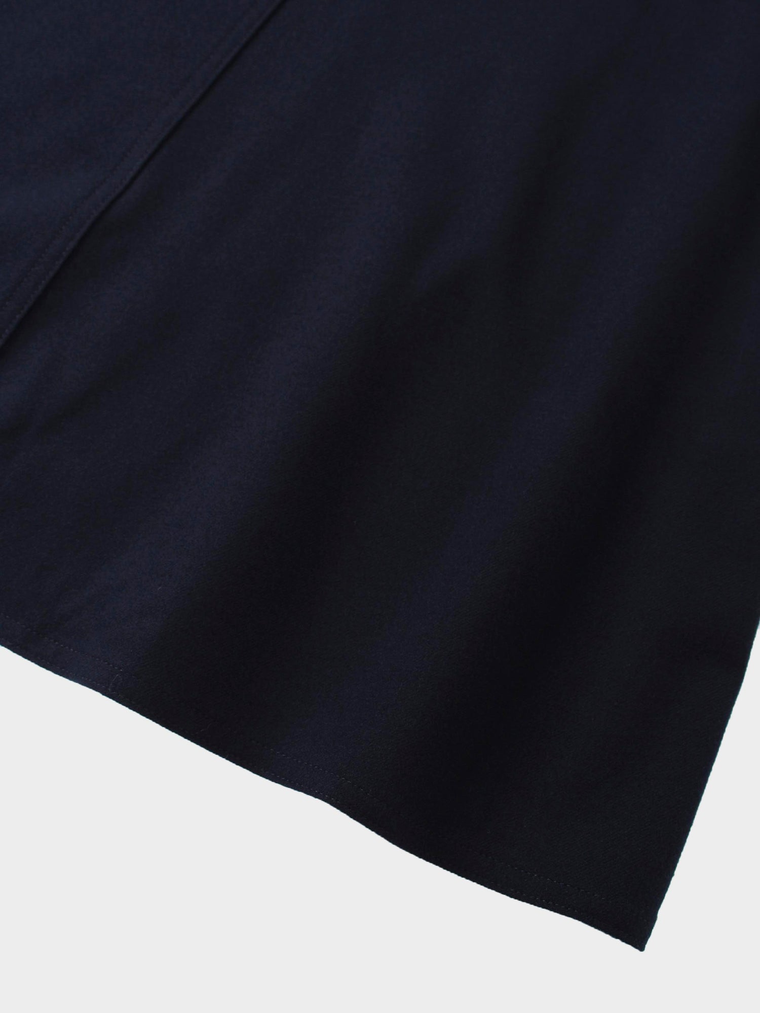 Wool Blend Yoke Skirt 26&quot;-Navy