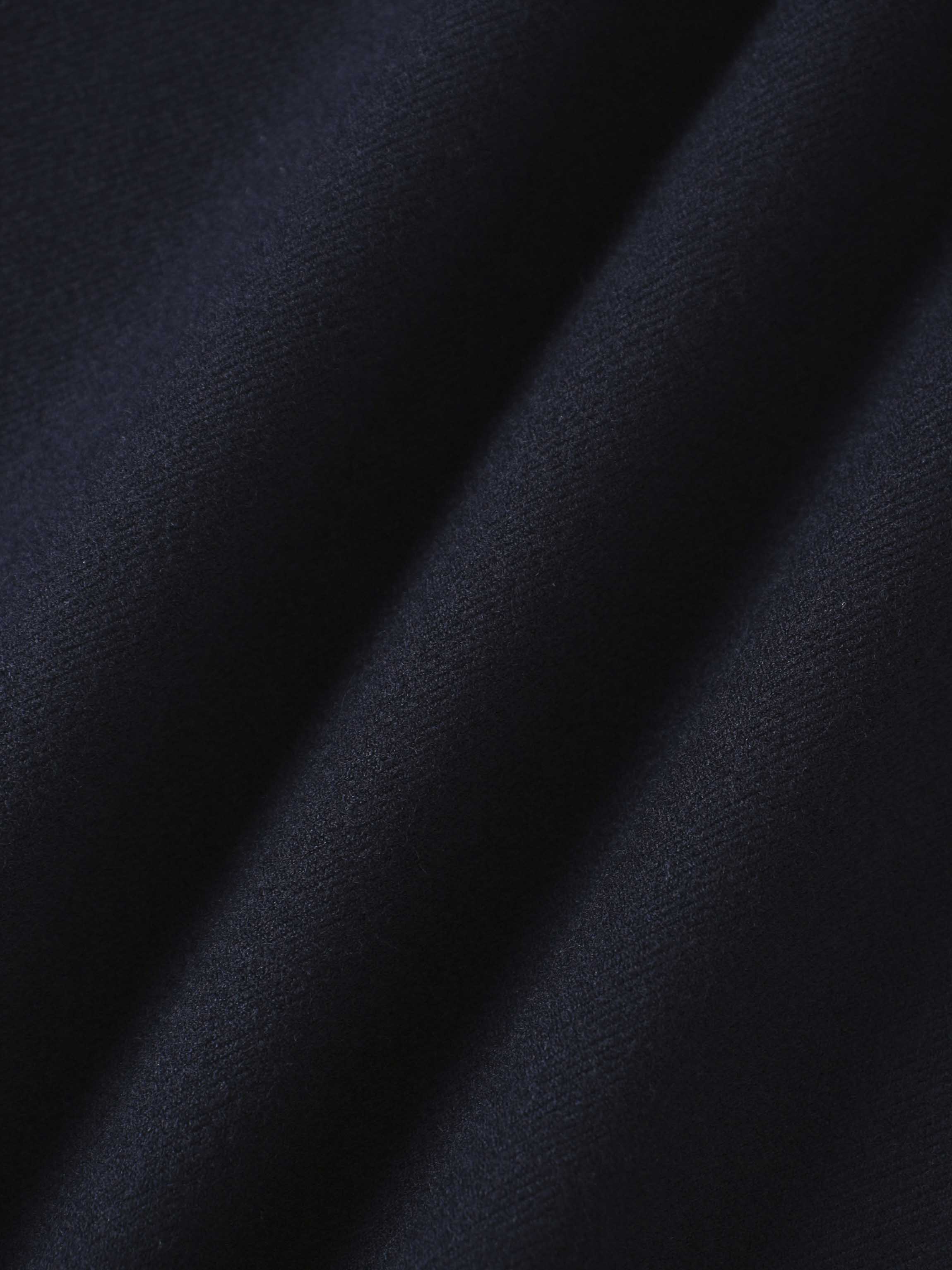 Wool Blend Yoke Skirt 37&quot;-Navy