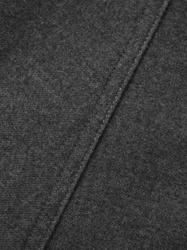Wool Blend Yoke Skirt 37"-Grey