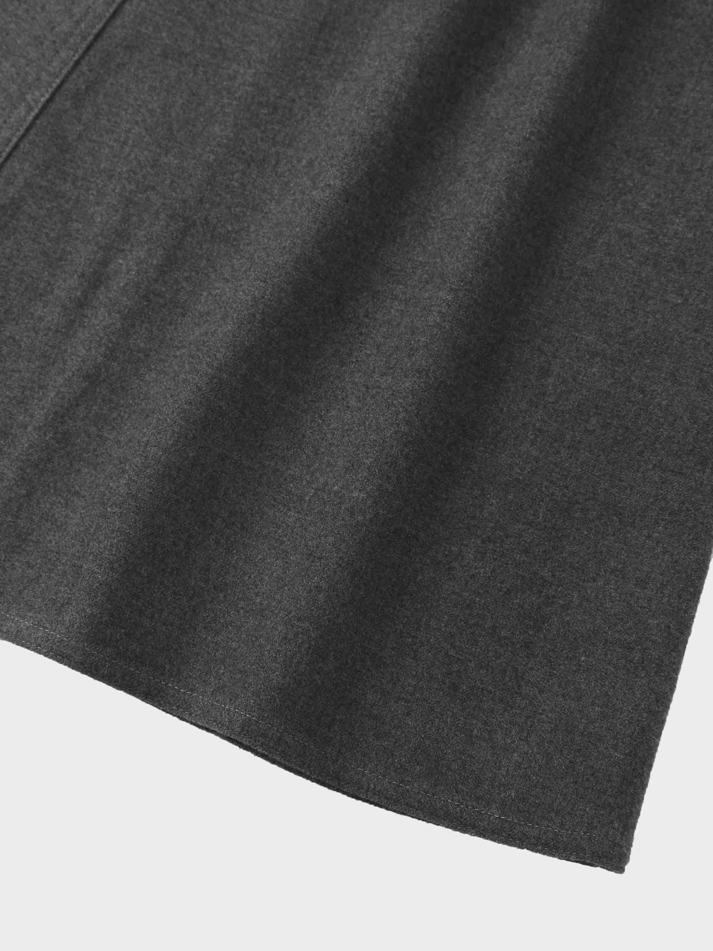 Wool Blend Yoke Skirt 37&quot;-Grey