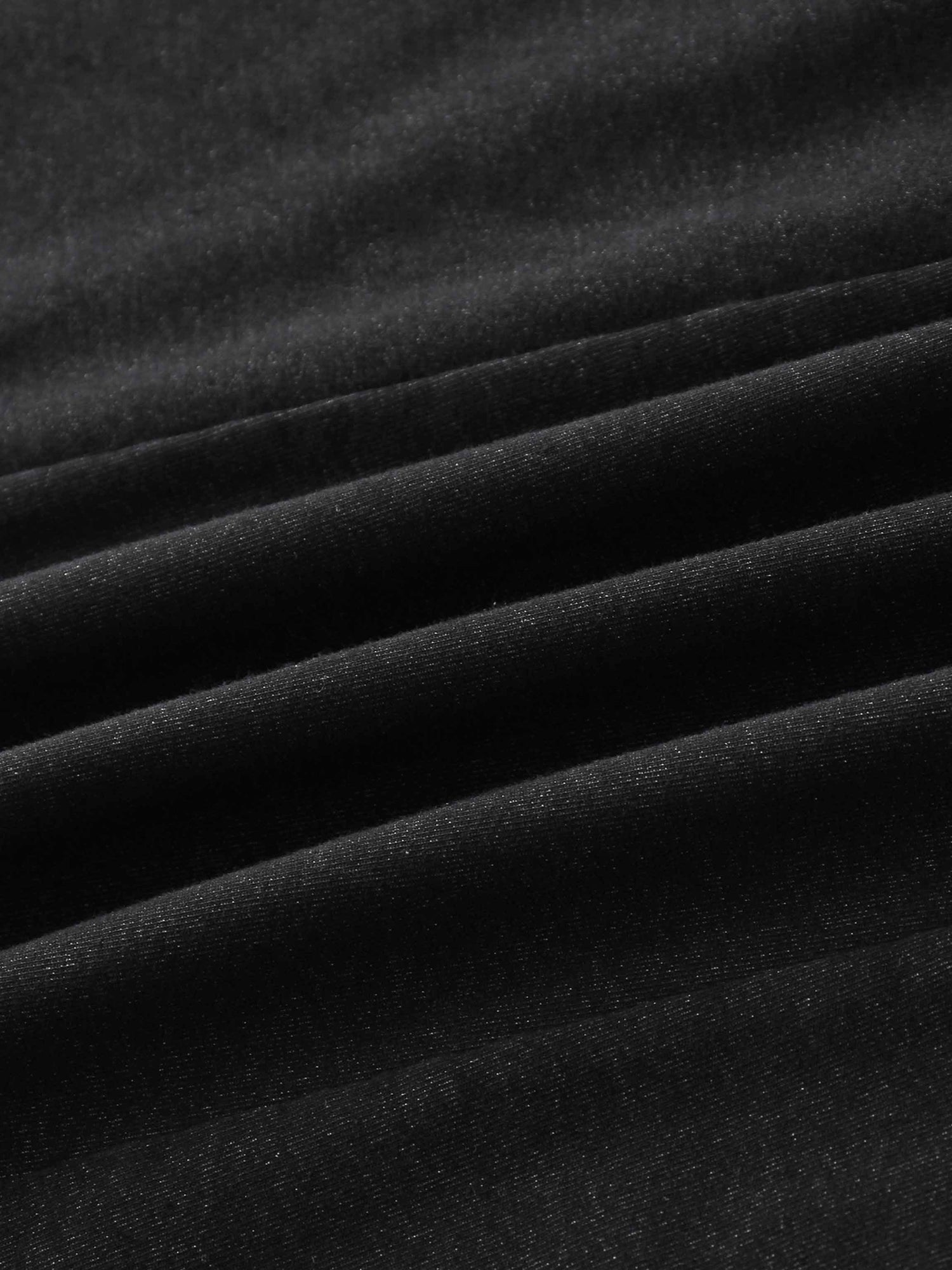 Paneled Flare Skirt 37&quot;-Solid Black