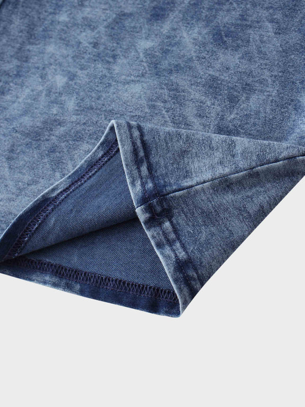 Paneled Flare Skirt 37"-Light Blue Wash