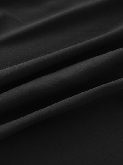TRUMPET FLARE SKIRT-BLACK