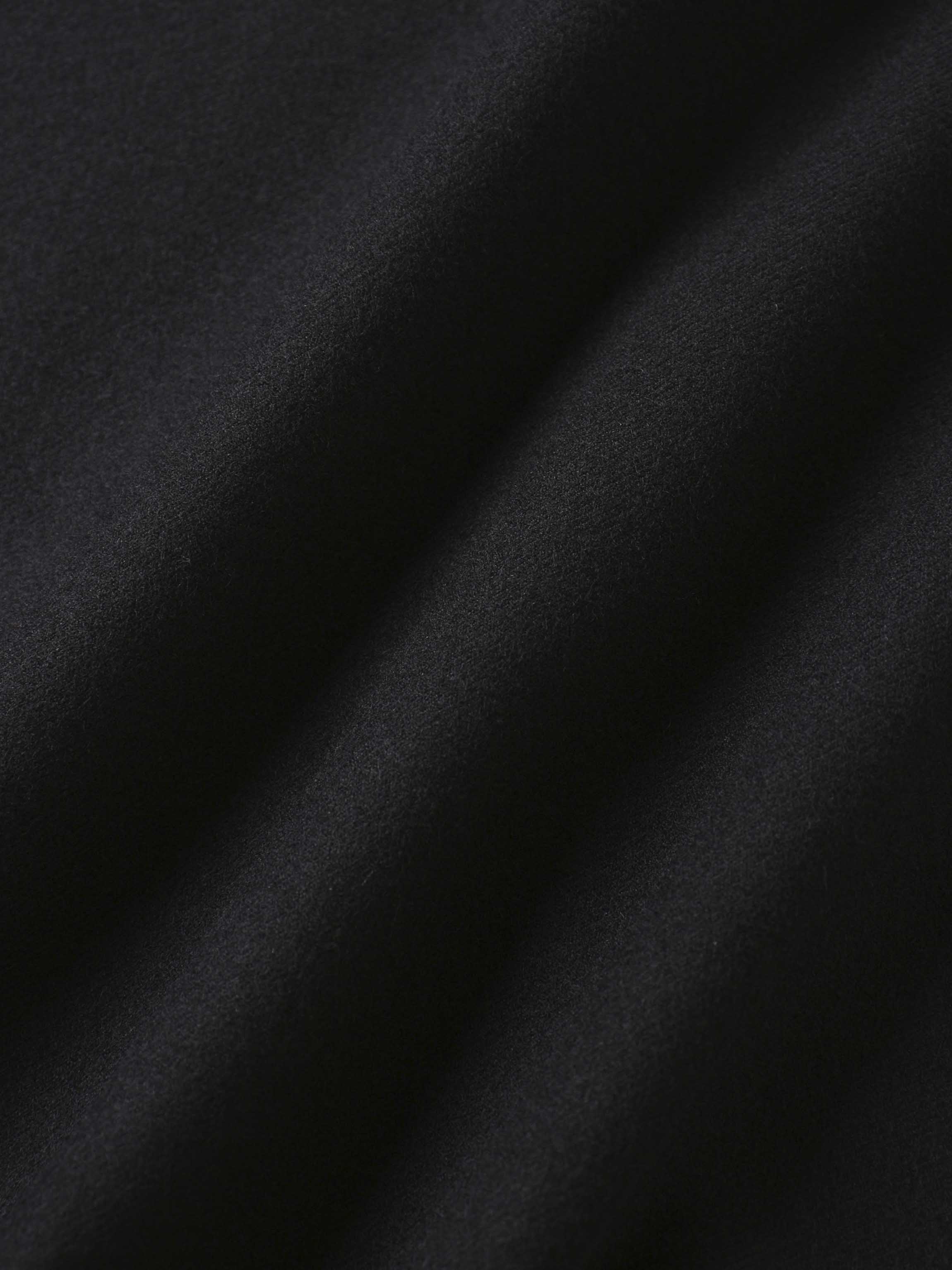 Wool Blend Yoke Skirt 26&quot;-Black