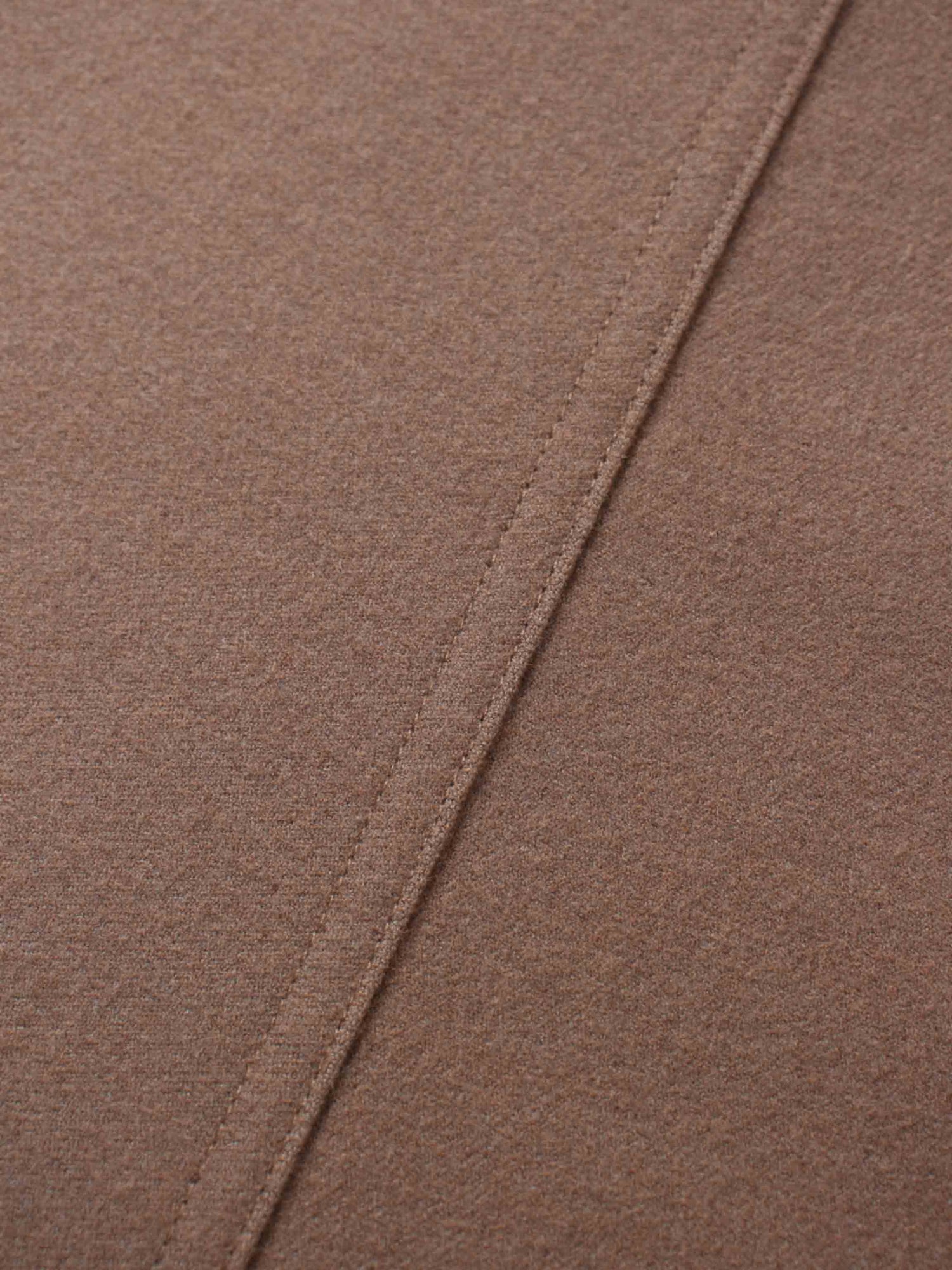 Wool Blend Yoke Skirt 37&quot;-Mocha Mousse