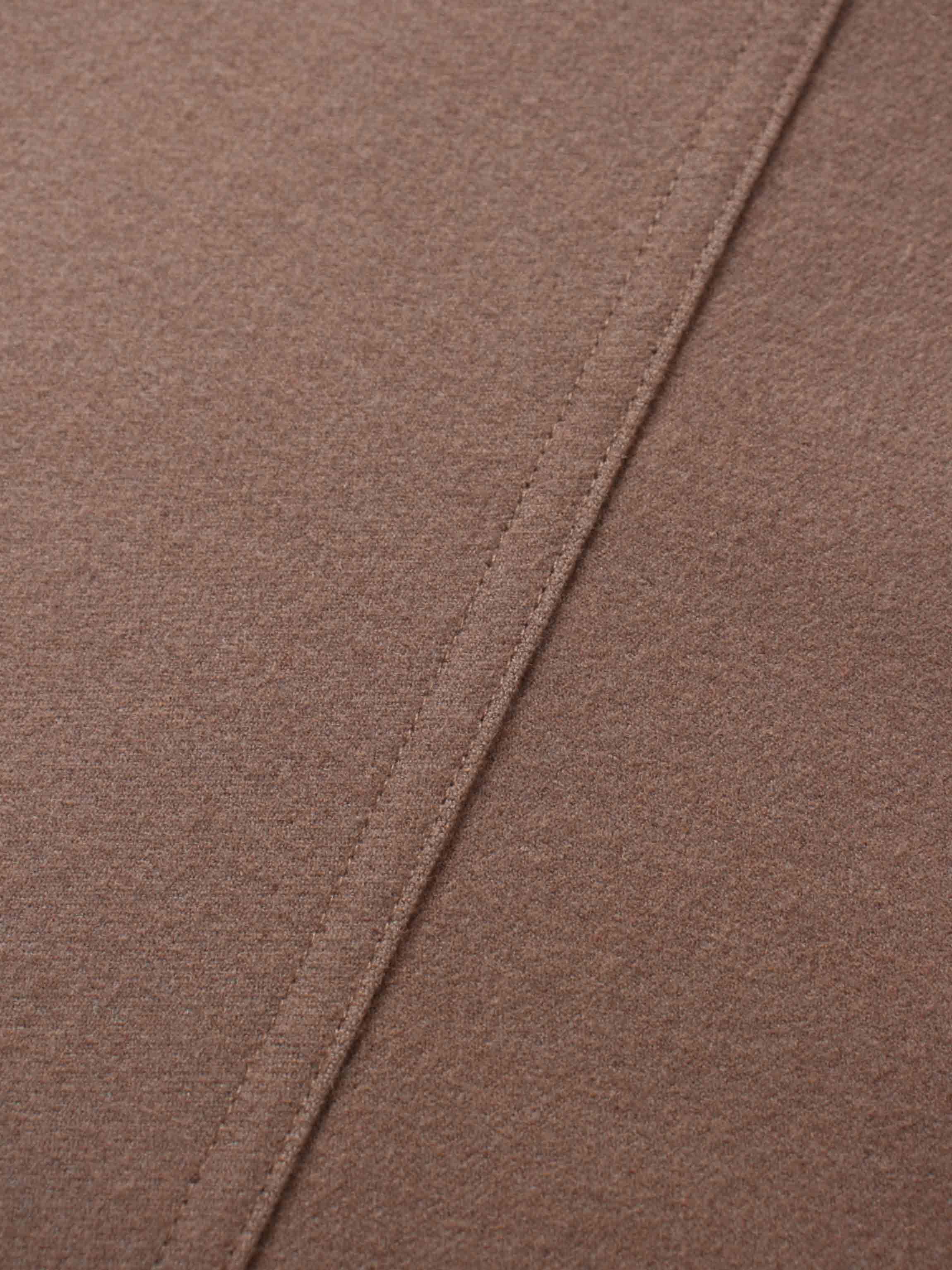 Wool Blend Yoke Skirt 37&quot;-Mocha Mousse