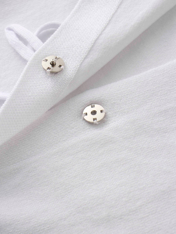 5 Bow Crop Cardigan-White
