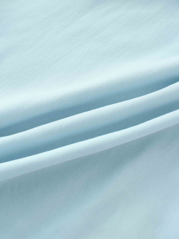 TRUMPET FLARE SKIRT-SKY BLUE