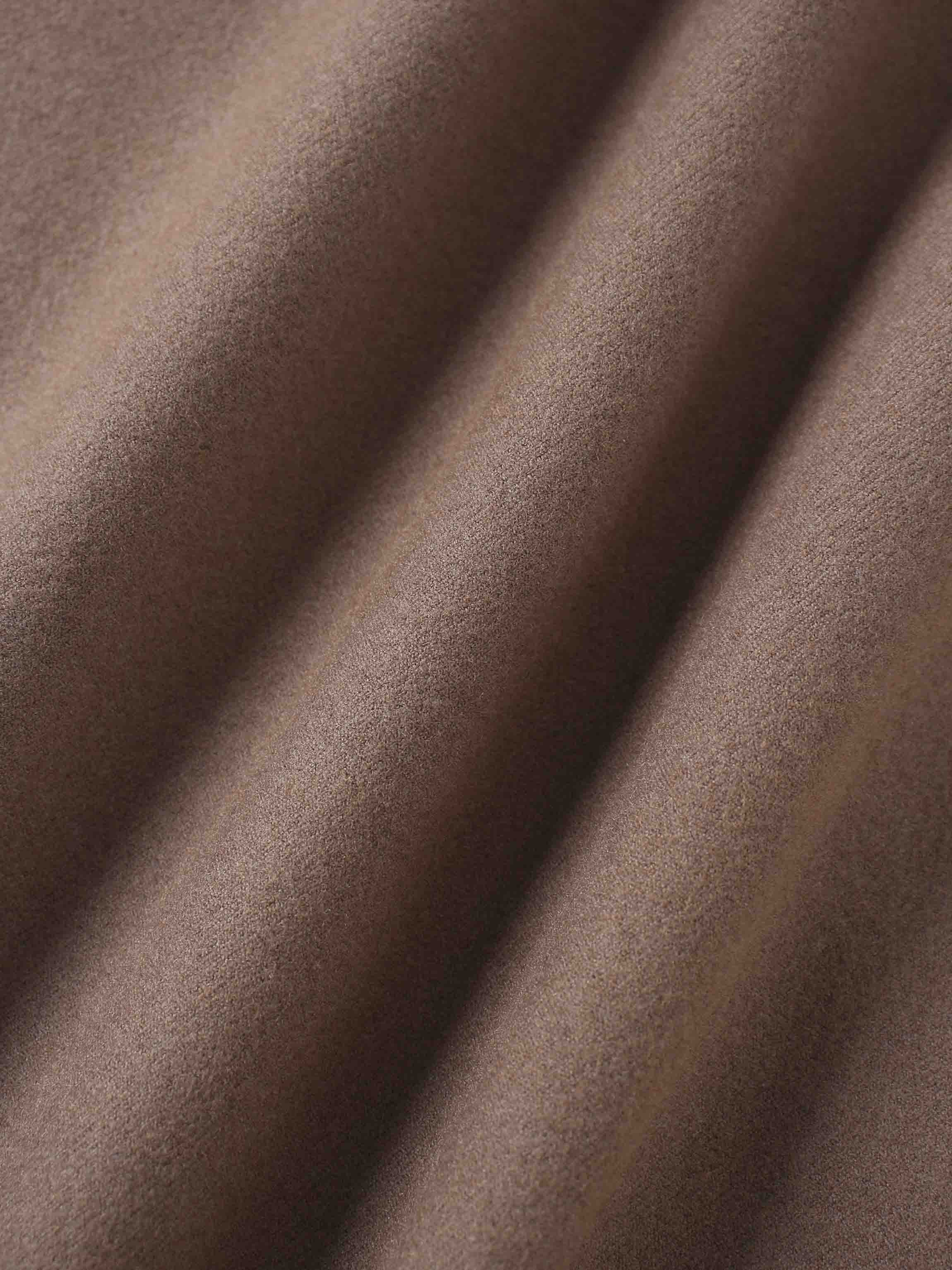 Wool Blend Yoke Skirt 26&quot;-Mocha Mousse