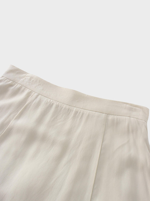 TRUMPET FLARE SKIRT-TAUPE