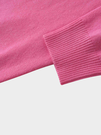 5 Bow Crop Cardigan-Pink