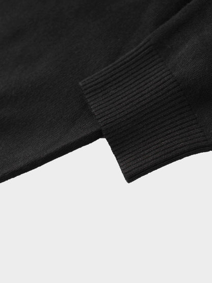 5 Bow Crop Cardigan-Black